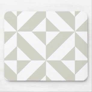Tapis De Souris Motif de cube géométrique gris moyen