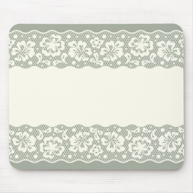 Tapis De Souris Motif de dentelle, cru 5 de fleur (Devant)