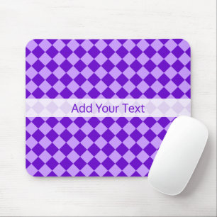 Tapis De Souris Motif de diamant combiné violet par STaylor