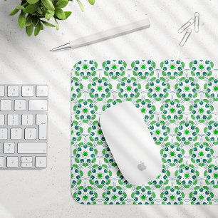 Tapis De Souris Motif de feuille, motif de feuilles, feuilles vert