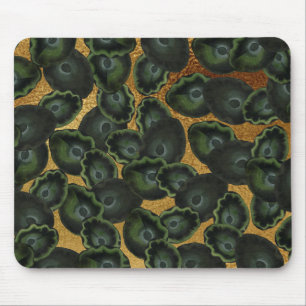 Tapis De Souris Motif de feuilles de lis exotiques