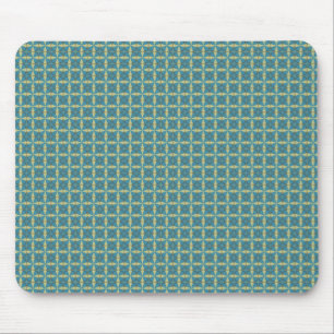 Tapis De Souris Motif de feuilles simples en bleu