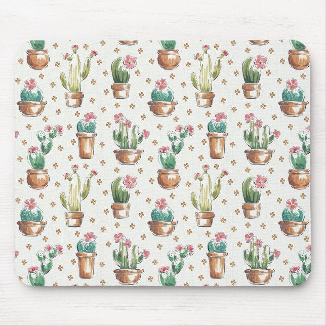 Tapis De Souris Motif de fleur d'étape | de fleur de désert (Devant)