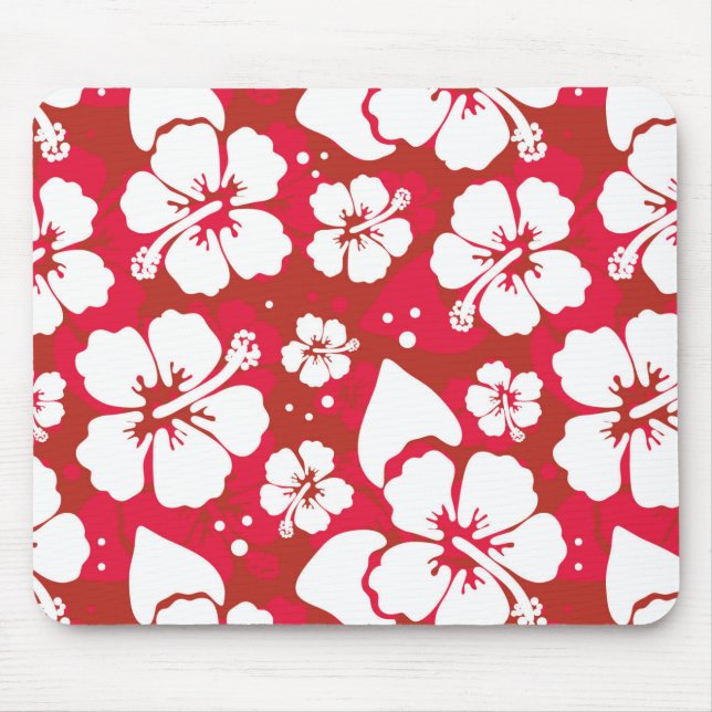 Tapis De Souris Motif de fleurs de ketmie (Devant)
