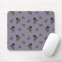 Motif de fleurs noires gothiques
