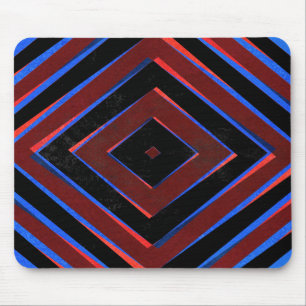 Tapis De Souris Motif de formes de diamant rétro