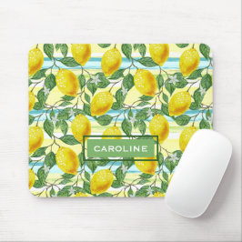 Tapis De Souris Motif de fruits de citron d'été Tropical Hip Perso