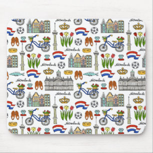 Tapis De Souris Motif de griffonnage de Netherland