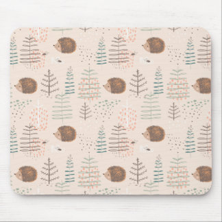 Tapis De Souris Motif de hérisson de bois mignon