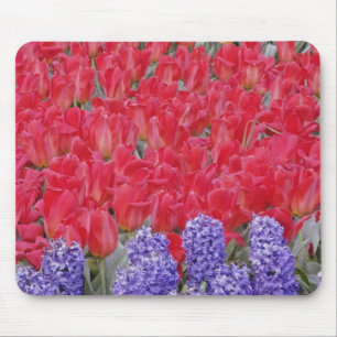 Tapis De Souris Motif de jacinthe, tulipes et jonquilles,