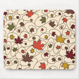 Tapis De Souris Motif de la feuille d'érable à boudin