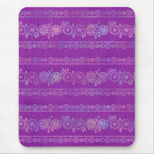 Tapis De Souris Motif de licorne bohème iridescent