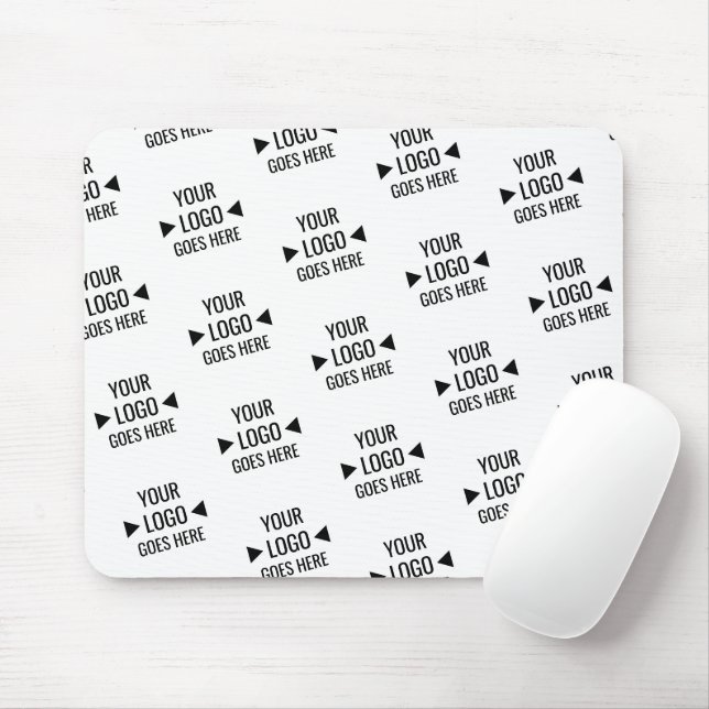 Tapis De Souris Motif de logo d'entreprise personnalisé (Avec souris)