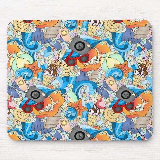 Tapis De Souris Motif de loisirs d'été (Devant)