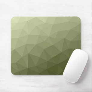 Tapis De Souris Motif de maillage géométrique dégradé vert clair d