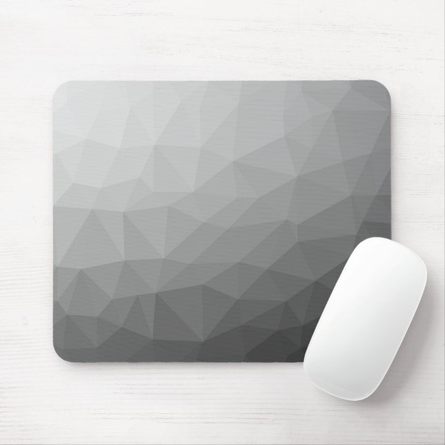 Tapis De Souris Motif de maillage géométrique gris (Avec souris)