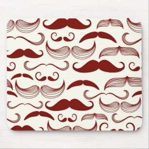 Tapis De Souris Motif de moustache, rétro style 3