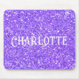 Tapis De Souris Motif de parties scintillant pétillant violet