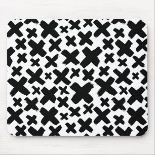 Tapis De Souris Motif de projection de peinture noire