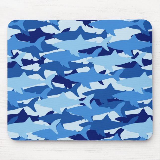 Tapis De Souris Motif de requin bleu (Devant)