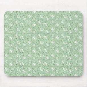 Tapis De Souris Motif de rose en vert clair