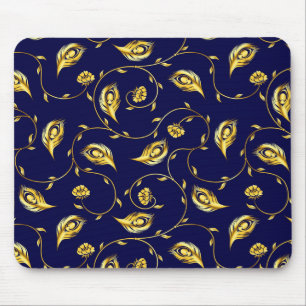 Tapis De Souris Motif de Sari de paon