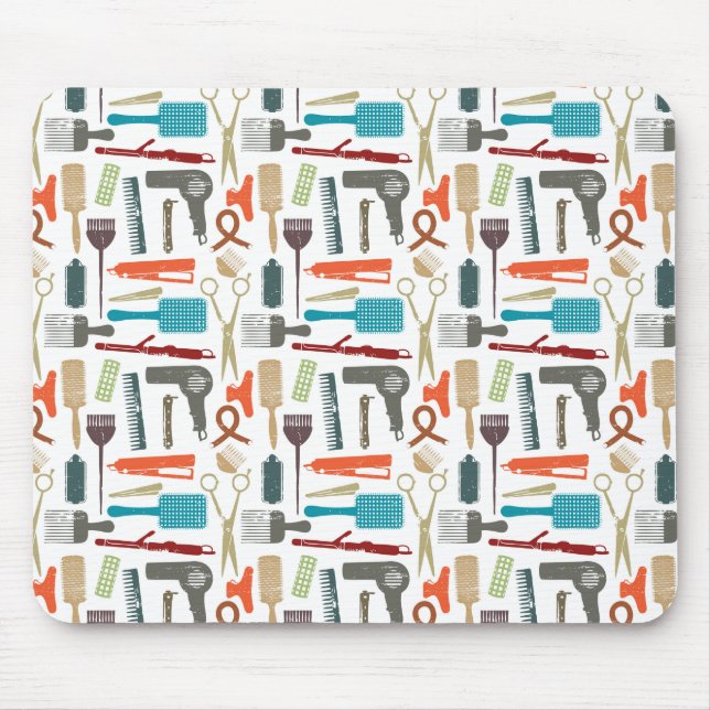 Tapis De Souris Motif de soins capillaires (Devant)