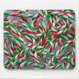 Tapis De Souris Motif de sucre de canne de Noël