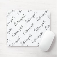 Motif de texte de script moderne modifiable | Noir