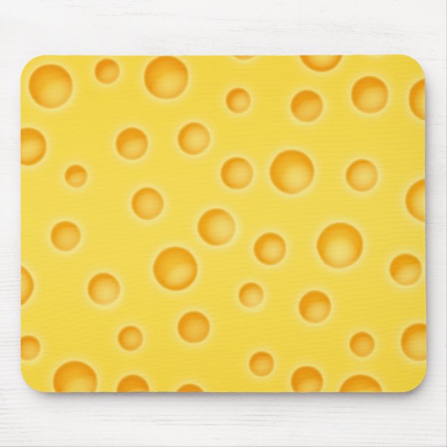 Tapis De Souris Motif de texture de Cheezy de fromage suisse (Devant)