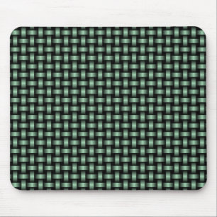 Tapis De Souris Motif de tissage noir vert