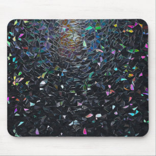 Tapis De Souris Motif de verre teinté abstrait iridescent personna