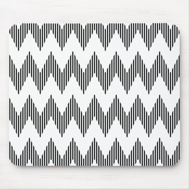 Tapis De Souris Motif de zigzag géométrique (Devant)