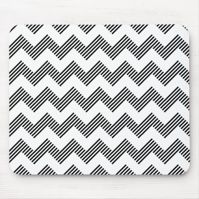 Tapis De Souris Motif de zigzag géométrique (Devant)
