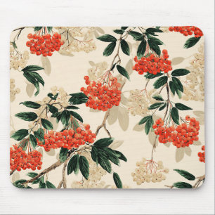 Tapis De Souris Motif décoratif rouge et blanc Berry