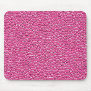 Tapis De Souris Motif d'effet cuir rose