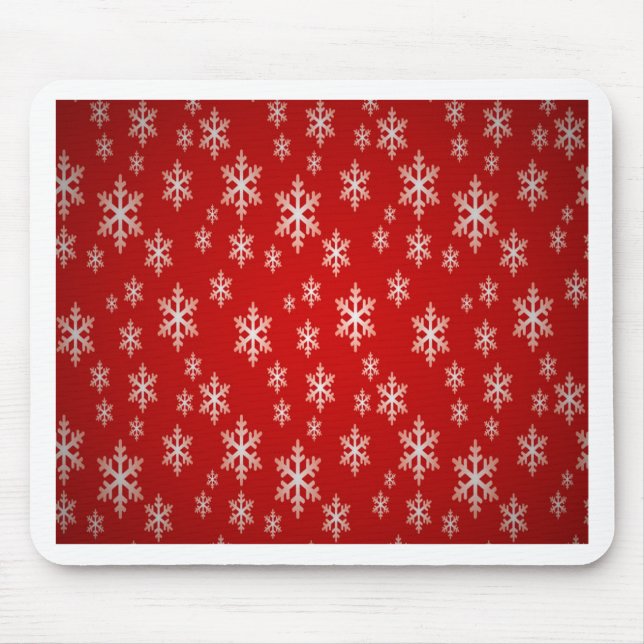 Tapis De Souris motif des flocons de neige de noël (Devant)