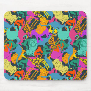 Tapis De Souris Motif des silhouettes animales