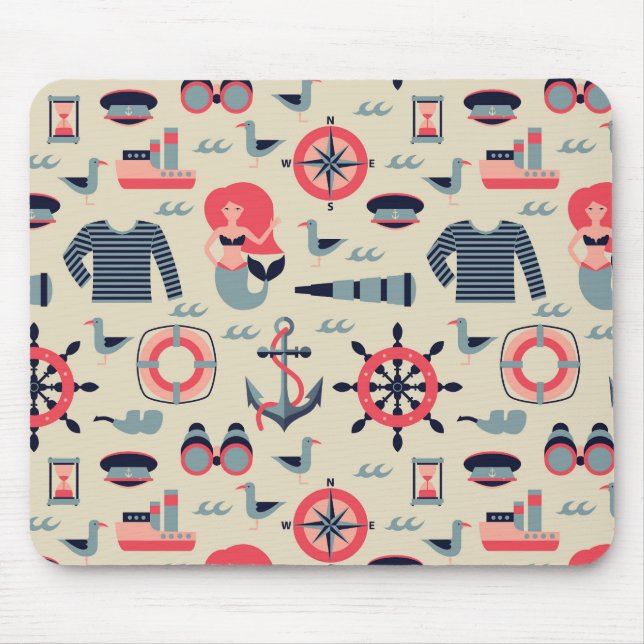 Tapis De Souris Motif d'espèce marine (Devant)