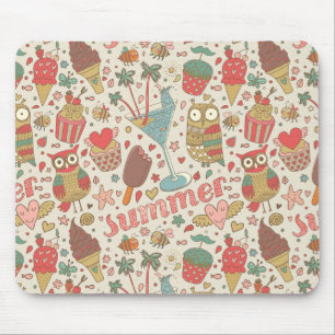 Tapis De Souris Motif D'Été Avec Glace