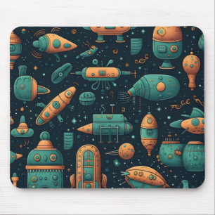 Tapis De Souris Motif d'expédition espace mou