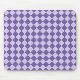 Tapis De Souris Motif diamant à carreaux violets