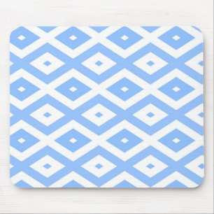Tapis De Souris Motif diamant bleu et blanc
