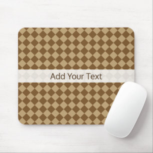 Tapis De Souris Motif diamant combiné Brown par STaylor