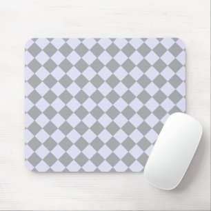Tapis De Souris Motif diamant en gris et lavande