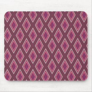 Tapis De Souris Motif diamant géométrique élégant en violet