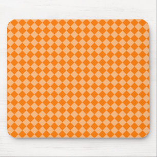 Tapis De Souris Motif diamant Orange Checker