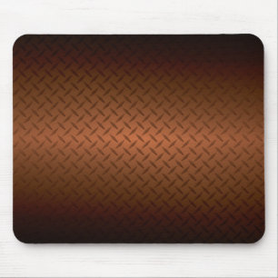 Tapis De Souris Motif Diamondplate Dégradé du noir au cuivre