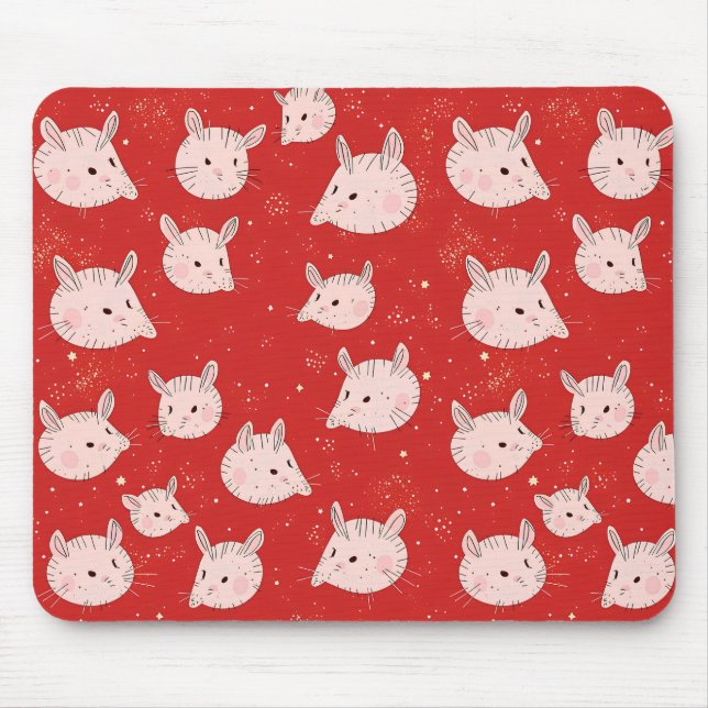 Tapis De Souris Motif d'illustration de souris (Devant)