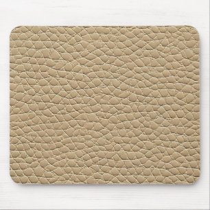 Tapis De Souris Motif effet cuir beige